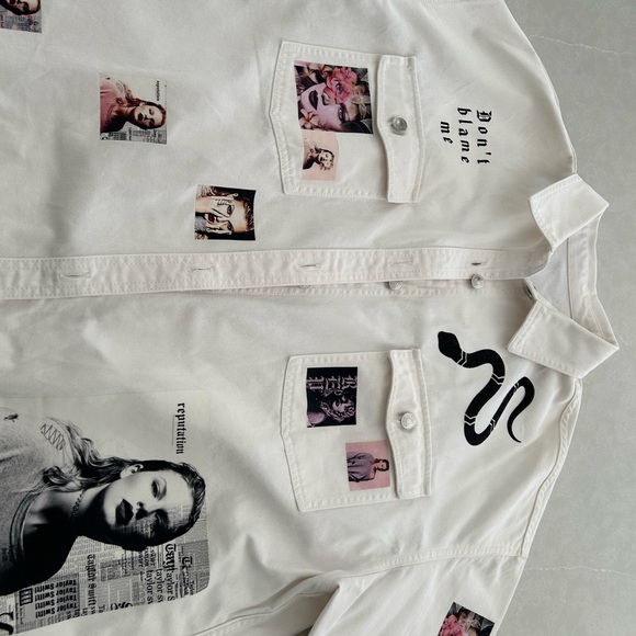 Custom made Taylor Swift Reputation denim jacket XL - Picture 10 of 13